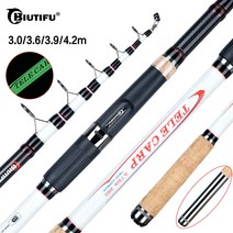 천애명월도 바다민장대 낚시대 BIUTIFU375lbs 텔레스코픽 잉어 낚싯대 30363942m T800 카본 여행 스피닝 서핑 캐스팅 40180g 호수 바다 하드 폴, 2.36m