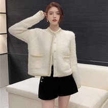 코로듀이자켓 필드 트위드 재킷 여자 뽀글이 청 자켓 가을 여성 복고풍 원마일웨어 꾸안꾸 출퇴근 아우터