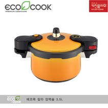 키친플라워 압력솥 에코쿡 3.5L(5인용/옐로우) CPC-350