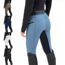 말라이더 승마복 고탄성 레깅스 승마바지 의류 보호복 장비, XXL, 딥블루