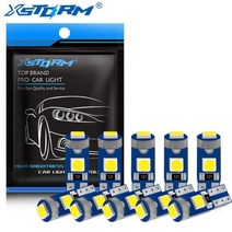 10Pcs T5 Led 전구 W3W W1.2W Canbus 자동차 인테리어 조명 대시 보드 온난화 표시기 웨지 자동 악기 램프 12V