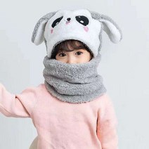 트래퍼햇 방한모자 귀달이모자 모자머플러 유아털모자 아동 카카푸푸 귀여운 털모자, KT09