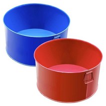 소각용 드럼통 소방 훈련 점화 화로 공사 60x30cm, 빨간색, 1개