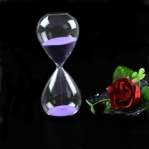 모래 시계 타이머 장식 1 pc 60 분 awaglass 손으로 불어 자기 공예 jy, 분홍