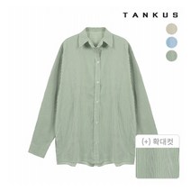 탱커스 탱커스 여성 잔스트라이프 꼬임 블라우스