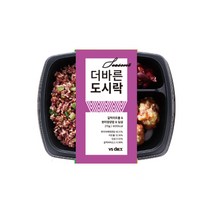 더바른 도시락 갈릭미트볼&현미영양밥&딤섬 6팩/간편 건강식