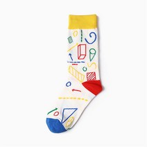 6 Pairs Men s Happy Socks Size 35-43 Sock Graffiti Pattern Funny Elasticity Cot [C00097327]