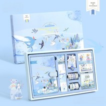 영결무람 동화 시리즈 다이어리 꾸미기 6종 세트, 블루 바닥