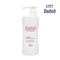 로픈 바오밥 수분언덕 퍼퓸 샴푸 베이비 파우더향, 500g, 1개