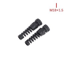 케이블부싱 케이블 씰 슬리브 커넥터 플라스틱 나사 스트레스 보호기 IP67 방수 PG7 M12/PG9 M16/PG11 M18 3-6.5mm 굽힘 방지 2 개, [09] M18x1.5