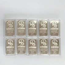 10pcs 트로이 온스 999 파인 슬리버 도금 노스 웨스트 영토 민트 데이턴 NV 복제 덩어리 막대 실버 코인 기, 한개옵션0