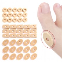발보호 패치 티눈 패드 굳은살 방지 물집 밴드 쿠션 발가락보호 제거 발바닥보호, 사선원형-대