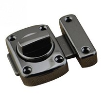 장애인 화장실 손잡이 안전바 보조 안전손잡이 노인 핸드레인도어 잠금 금속 후크 래치 잠금 욕실 직각 슬라이딩 게이트 잠금 42mm 아연 합금 스프링 버튼 잠금 자동차 버클, 검은 색, 협력사