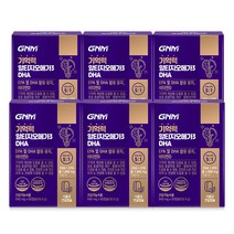 GNM 기억력 알티지오메가3 DHA 60캡슐 / 1일 EPA+DHA 1 000mg /비타민D 식물성캡슐, 60정, 840mg, 6개