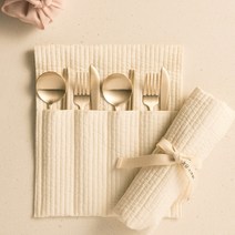 [놋담] 방짜유기 유기 달 커트러리 2인 풀세트 누빔 수저집 포함 11P, 상세 설명 참조, 1개