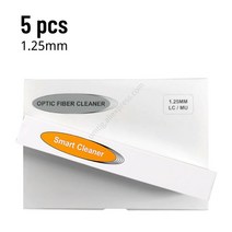 몽이몰 호환 FTTH 원클릭 클리너 광섬유 펜 800 번 이상 25mm SC FC ST 및 125mm LC MU 커넥터 청소, 5pcs 125mm
