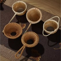 라탄차거름망 차망 여과기 빈티지 차우리기 손님 접대 천연향 예쁜 가벼운, 덩굴차루, 1개