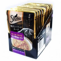 쉬바 수제 수프 40g 참치 게맛살 연어 퍼플 12개 세트