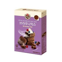 CJ더마켓 홈 베이킹 제과 제빵 빵 만들기 카페 디저트 아이 간식 브라우니믹스 초코 핫 케익 와플 브라우니 쿠키 머핀 깨찰빵 식빵 320G, 11개