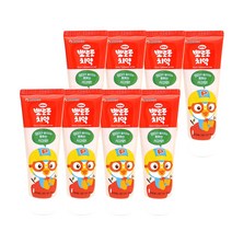 뽀로로 유아 치약 사과향, 90g, 8개입