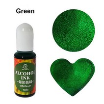 액상 충진기 주입기 액체 소분 액상 포장 재미를 위한 10ML 에폭시 수지 안료 액체 잉크 확산 DIY 금형 착, 20 Green