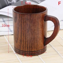 명품찻잔 빈티지 에스프레소잔 커피잔 나무 컵 대추 절연 차 커피 마시는 & 받침 세트, F