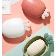 휴대용 캠핑용 목욕탕 물빠짐 당근 비누 케이스 받침대, 핑크