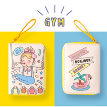 동전지갑 학생 캐릭터 귀여운 미니 사각 반지갑 중진갑 카드지갑 여대생