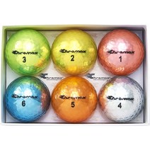 크로맥스 Chromax 메탈릭 M5 컬러 골프공 6개 1세트 다양한 색상, 믹스