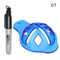 골프공스탬프 골프공도장 DIY 디자인골프공3색 원형 골프 공 라이너 360 도 마크 클립 펜 플라스틱 마커 라, 10 7
