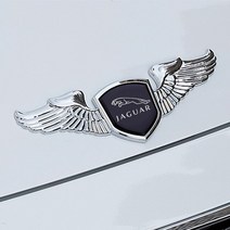차량스티커 Jaguar XF XJ XE XK E Pace F S Type X Ftype 프론트 후드 커버 스티커 수정용 크롬 보닛 엠블, 05 E