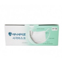 애니세이프 일회용 사각 마스크 대형, 50개입, 6개