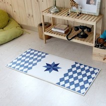 바보사랑 자체제작 인디아 디자인 주방매트.러그랜드, 브라운