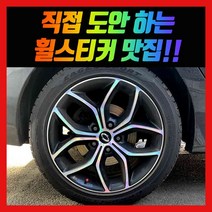 홀로그램 휠스티커 SM5 플래티넘 18인치