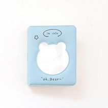 즉석 플로라이드 인화 폴라로이드 카메라 편지 인쇄 된 사진 앨범 3 인치 Photocard 바인더 Instax 미니 스크랩북 수집 도서 Kpop 카드, 18 C-blue