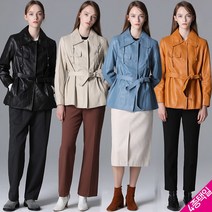 르오트 르오트 델파쵸사 벨티드 천연 양가죽 재킷