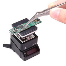 Acofuns MHP30 미니 OLED 핫 플레이트 예열기 60W 350℃ PCB SMD 가열용 납땜 스테이션 사전 설정 온도, 1개, 1개