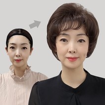가발프랜즈 우아한 볼륨가발 50대엄마가발 모임 외출 코디 자신감업 항암 여자가발 여성가발, 1개, HP_22_브라운