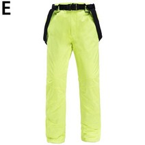 스키 바지 남자 여자 야외 방풍 방수 커플 겨울 스노우 보드 양복, [05] Fluorescent green