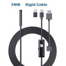 현관 cctv 초소형 스마트폰안드로이드 내시경 카메라 7 미리메터 5.5 미니 렌즈 3in1 TYPE-C OTG 마이크로, 02 7MM Rigid Cable_01 1m