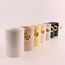 스칼렛 골드링 머그컵, 화이트