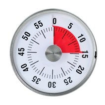베이킹 교육용 주방 타이머 기계식 카운트 다운 알림 시끄러운 알람이있는 자기 요리 시계, 01 as shown