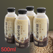 전통 그대로 미숫가루 귀리 현미 옛날 시골 무방부제 간편한끼 아침대용 점심 아침 간편식 곡물 귀리 현미 검은콩 맛있는 미숫가루 선식 노인 저녁 식사대용, 미숫가루 500ml 4통