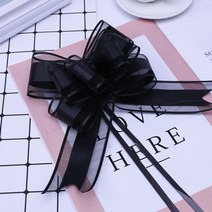 웨딩카 꾸미기 리본 프로포즈 자동차 장식 용품 30 pcs 핑크레드퍼플그린실버골드화이트 50mm 풀 활 꽃다발 선물 포장 파티 웨딩 카 룸, 8
