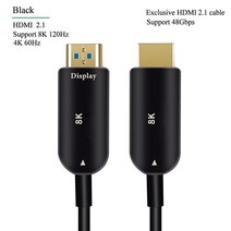 블루레이플레이어 재생기 Navceker-광섬유 8K 60Hz HDMI 2.첫번째 호환 선 케이블 48Gbps 4K 첫번째20Hz 첫번째44Hz eARC HDR HDCP 2.2 2., [02] HDMI 2.첫번째 Fiber Cable, [10] 60m