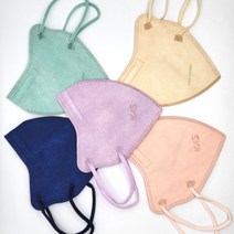 황토한지 2D 새부리형 컬러 마스크 50장, 코럴핑크, 특대형 50장