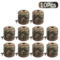 대형 캠핑 가방 510PCS 전술 롤 종이 스토리지 웨빙 교수형 Molle 화장실 휴지 주머니 주최자 하이킹, 10Pcs CP+호주