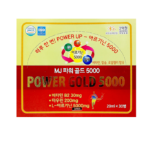 엠제이바이오 파워 골드 프리미엄 아르기닌 5000mg 30병 1박스 아르지닌