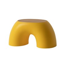 1인용의자 보조의자 수납의자 레인보우 스툴 어린이 의자 가정 용품 거실 침실 플라스틱, [05] YELLOW