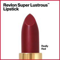 Revlon 레브론 슈퍼 러스트러스 립스틱 색상 0.15온스 비타민 E 아보카도 오일, REALLY RED 006, 4.2g, 1개